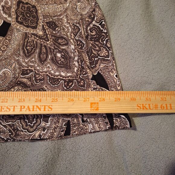 INC International Concepts Small Brown/Black Maxi Dress Paisley Sleeveless - Picture 4 of 10